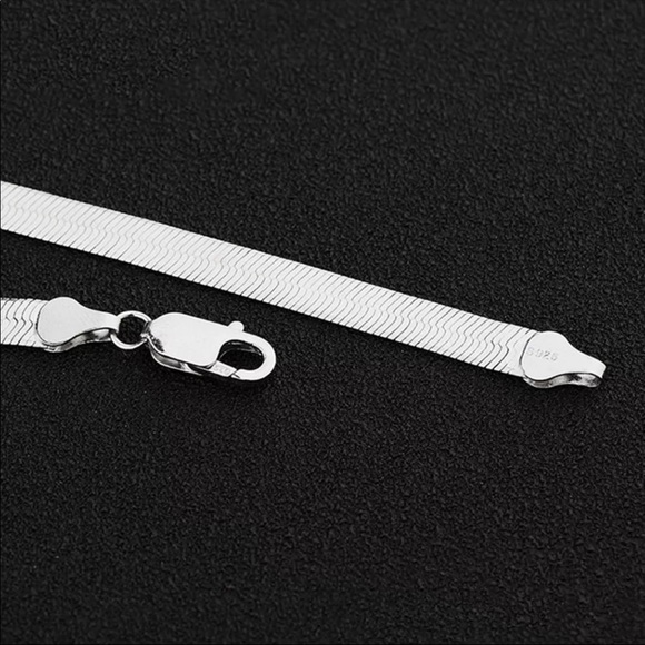 New 925 Silver Men&Women 4mm Snake Necklace - Picture 5 of 10